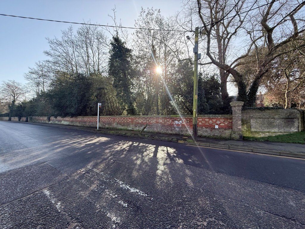 Lot: 112 - OVER HALF AN ACRE OF FREEHOLD PARCEL OF LAND - Shot showing wall belonging to land and boundary